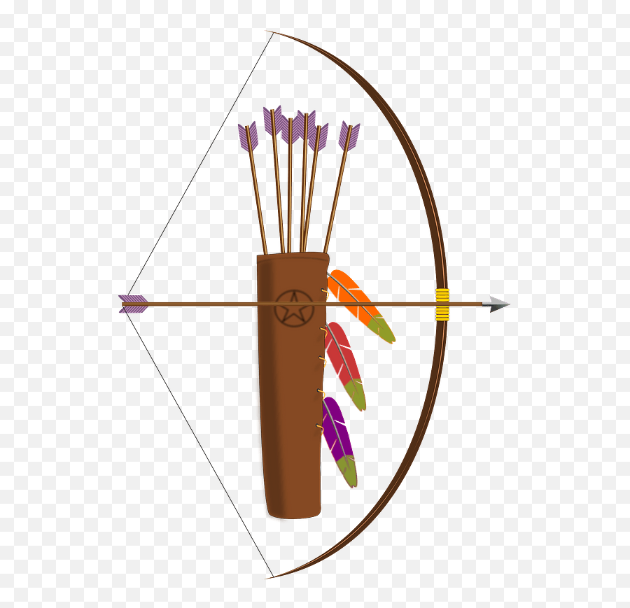 Bow Arrow And Quiver Clipart Free Download Transparent - Quiver And A Bow Png,Bow Arrow Png