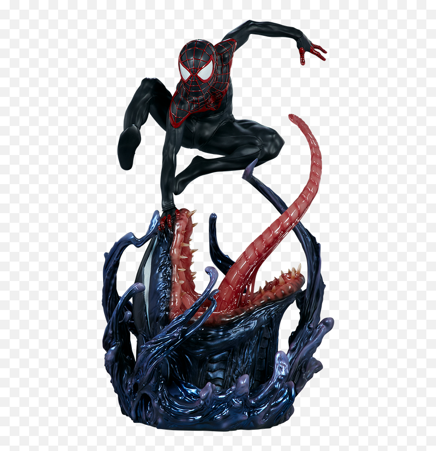 Spider - Man Miles Morales Figure Spider Man Miles Morales Action Figure Png,Ultimate Spider Man Logo