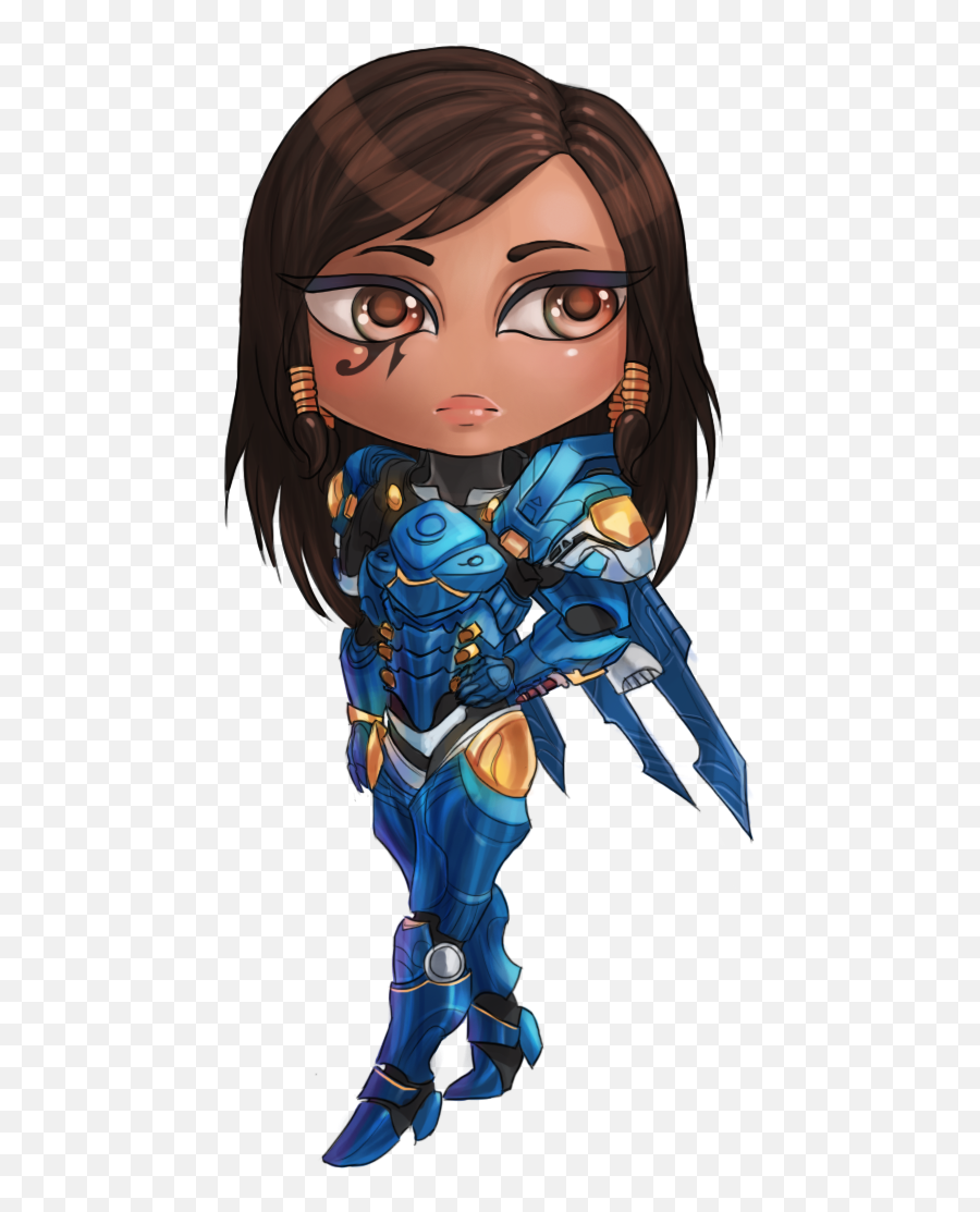 Download Overwatch Fictional Character - Pharah Chibi Png Character,Pharah Transparent