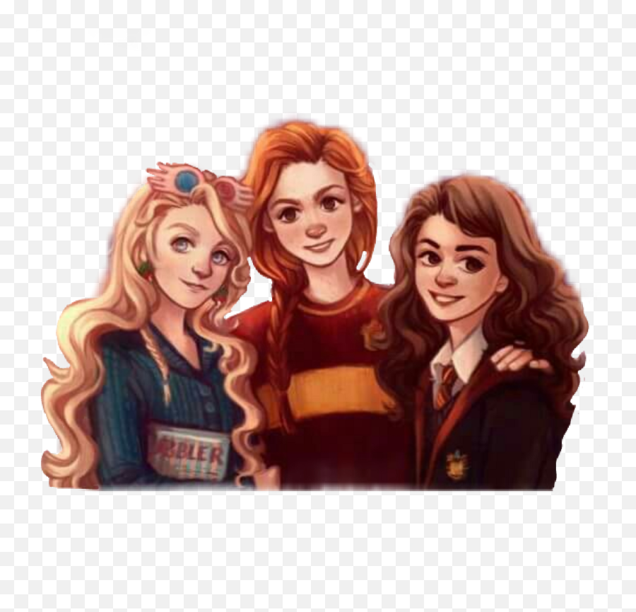 Download Girlpower Girl Ginny Ginnyweasley Luna Lunalovegood - Luna Lovegood Ginny Weasley Hermione Granger Png,Luna Transparent Background