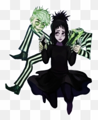 Dead Tea Boys Danee Fantome - Beetlejuice And Lydia Fan Art Png,Beetlejuice Png