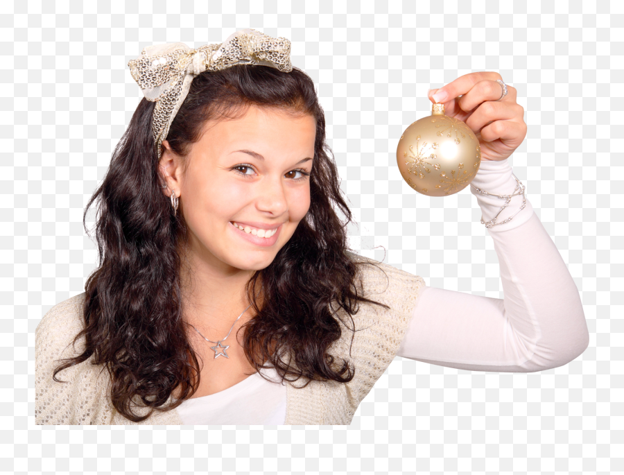 Png Images - Snipstockcomyounggirlholdingchristmasball Portable Network Graphics,Christmas Ball Png