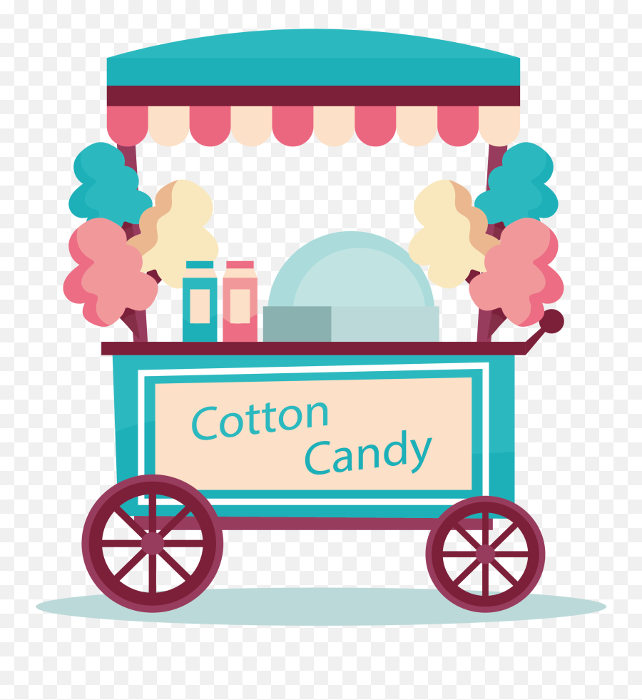 Cotton Candy Cane Lollipop - Cotton Candy Shop Png,Cotton Candy Png