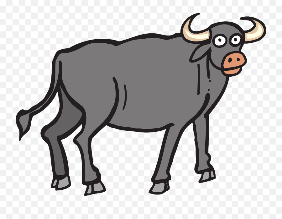 Gray Bull Horns - Ox Clipart Png,Bull Horns Png