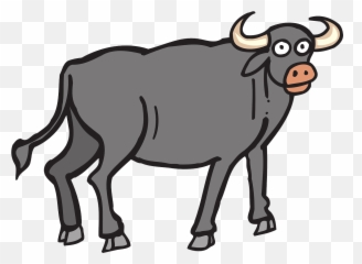 Gray Bull Horns - Ox Clipart Png,Bull Horns Png