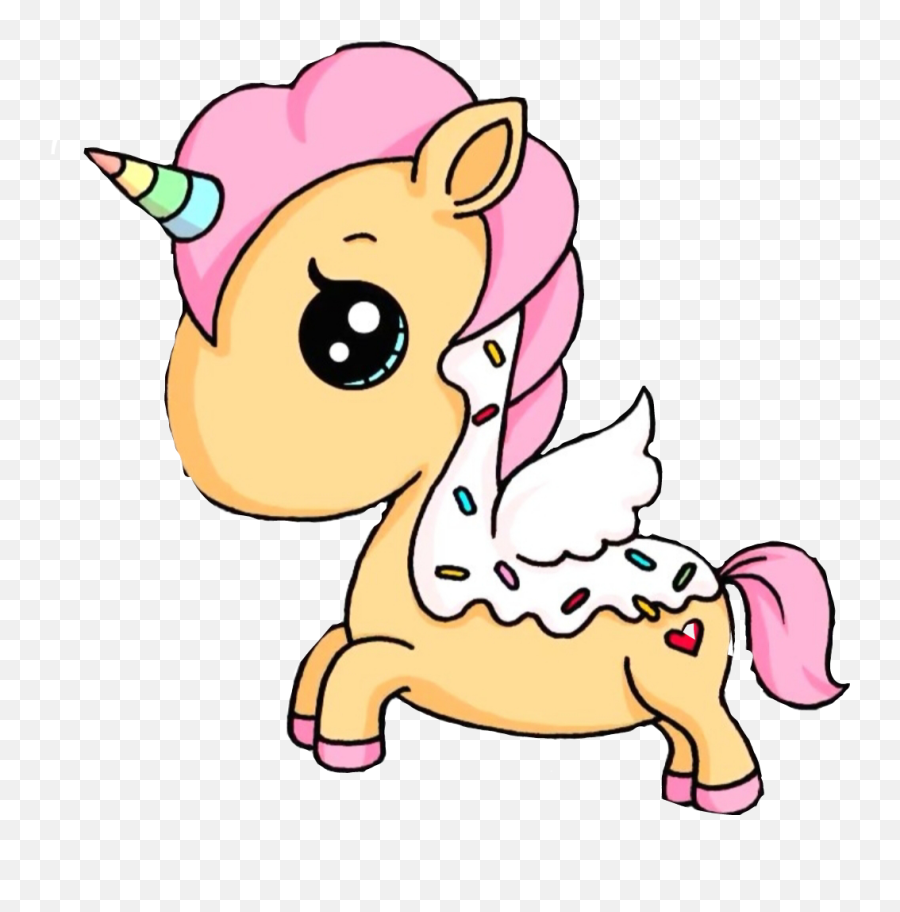 Download Hd Licorne Unicorn Unicornio - Draw A Cute Donut Unicorn Png,Cute Unicorn Png