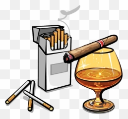 Stock Photography Art Hand Painted Box - Alcohol And Tobacco Cartoon png