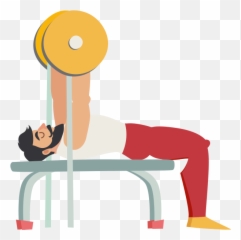 Gym - Bench Press Cartoon Png,Gym Png