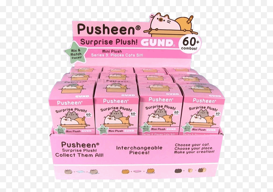 Pusheen - Pusheen Blind Box Series 3 Places Cat Sit Single Box Pusheen Series 3 Box Png,Pusheen Cat Png