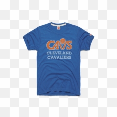 Cavs Blue And Orange Cleveland - Short Sleeve png