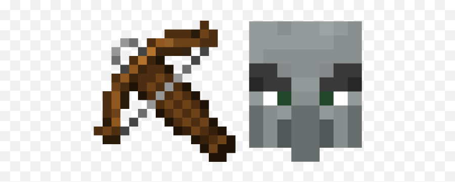 Minecraft Crossbow And Pillager Cursor - Minecraft Crossbow Png,Minecraft Bow Png