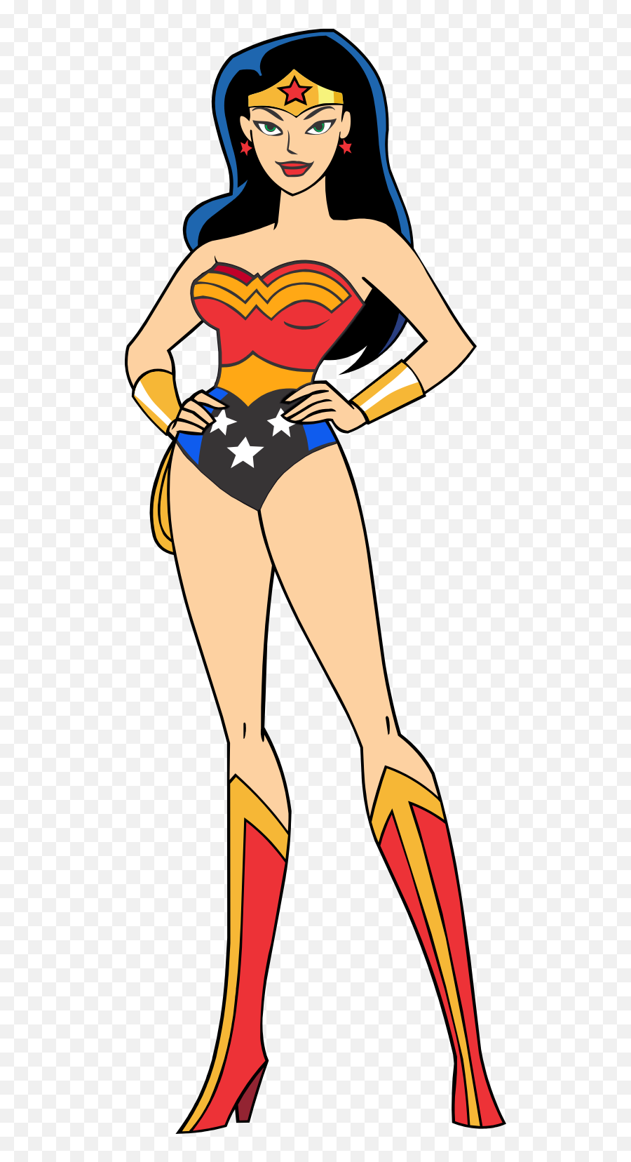 Blonde Wonder Woman - Wonder Woman Cartoon Drawing Png,Wonderwoman Png