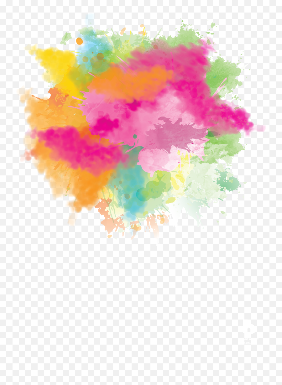 Download Hd 15c - Mostly Cloudy Transparent Png Image Splatter High Resolution Watercolor Paint,Cloudy Png