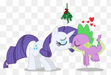 Kiss Mark - My Little Pony Spike Rarity Transparent Mlp Rainbow Dash And Twilight png