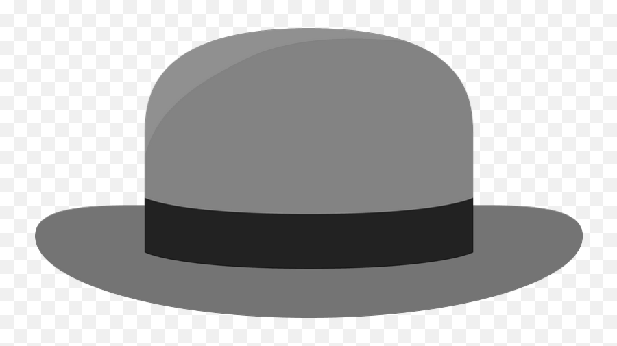 Gray Felt Hat Clipart Free Download Transparent Png - Bowler Hat Clipart,Hat Clipart Png
