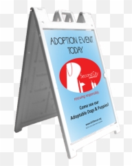 A - Frame Sidewalk Signs Solid Impressions Carol Steam IL Vertical png