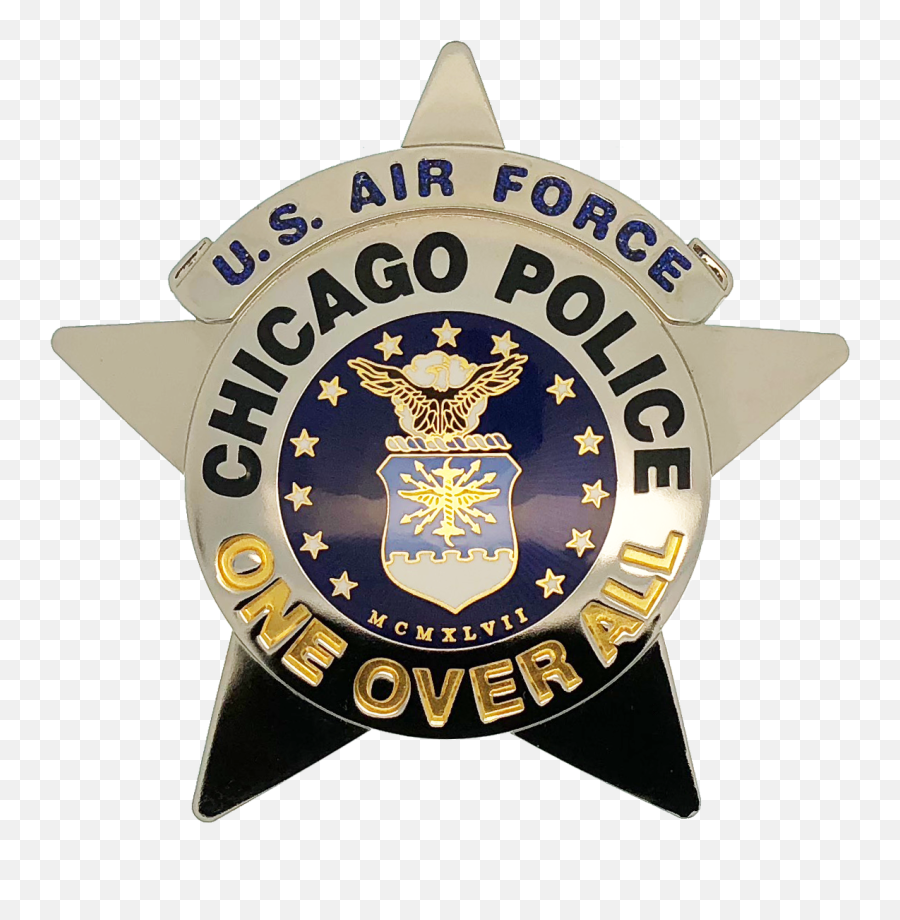 Chicago Police Star Badge Us Air Force - Police Star Badge Png,Police Badge Png