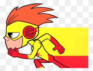 Clipart Wallpaper Blink - Kid Flash Teen Titans Go Png Chico De Los Jóvenes Titanes