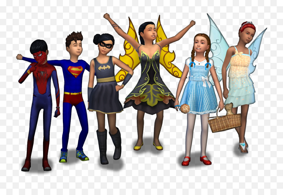 Download Sims Clothing Halloween - Kids Sims 4 Halloween Costumes Png,Halloween Costume Png