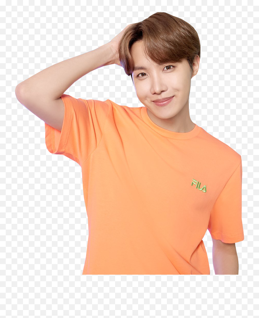 Jhope Bts Fila 2020 Sticker By Bt21 - J Hope With Orange Clothes Png,Jhope Transparent