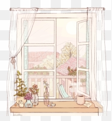 Open Window Drawing Png - Aesthetic
