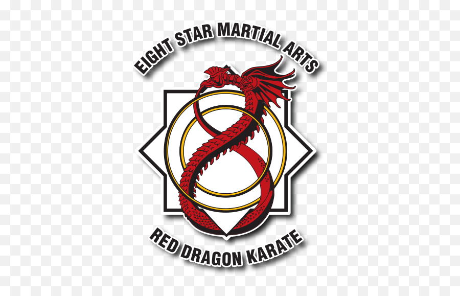 Eight Star Martial Arts Red Dragon Png Karate Logo