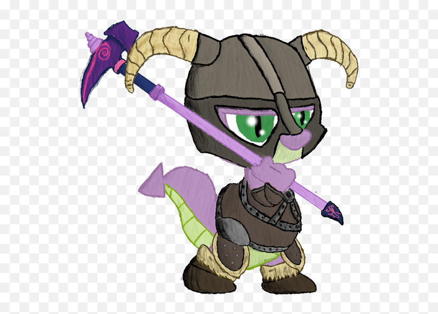 177373 - Artistflyingdoombunny Dovahkiin Hammer Parody Supernatural Creature Png,Dovahkiin Png