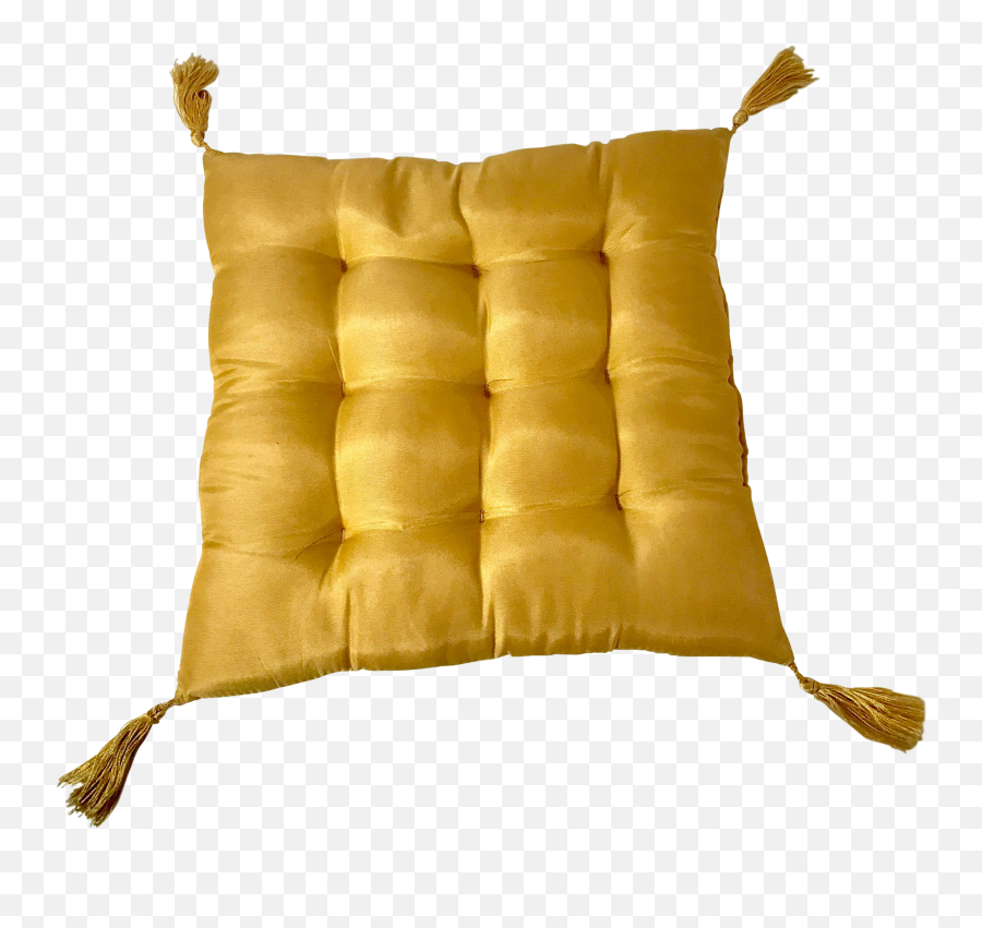 Vintage Mid Century Yellow Square Pillow - Solid Png,Yellow Square Png