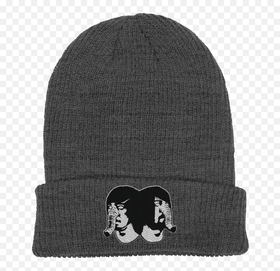 Elephants Head Charcoal Beanie - Death From Above 1979 You Png,Elephant Head Png