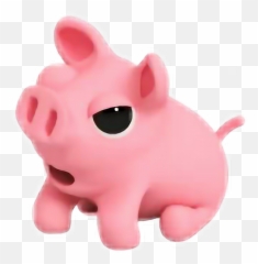 Facebook Mesenger Holk Tumblr Cerdo Pink Sticker Png - Mugsy Stickers De Facebook,Png Stickers