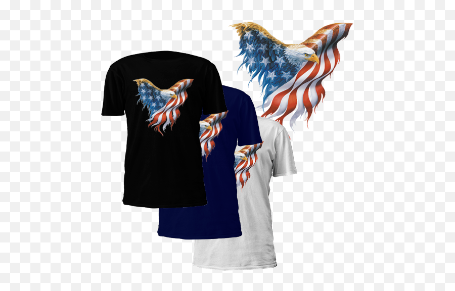 Download American Flag Eagle T - Shirt American Eagle Flag American Eagle Flag Png,American Flag Eagle Png