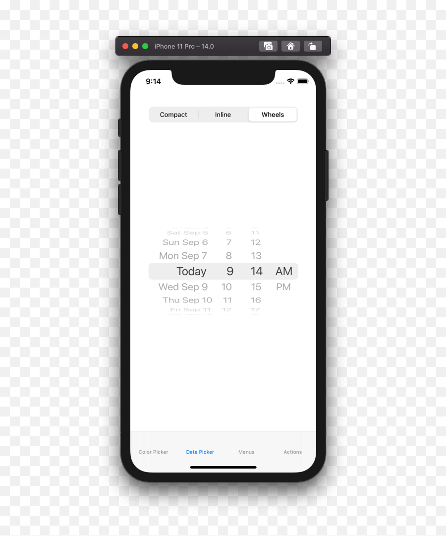 Colorpicker Datepicker - Ios 14 Date Picker Png,Spinning Icon Iphone