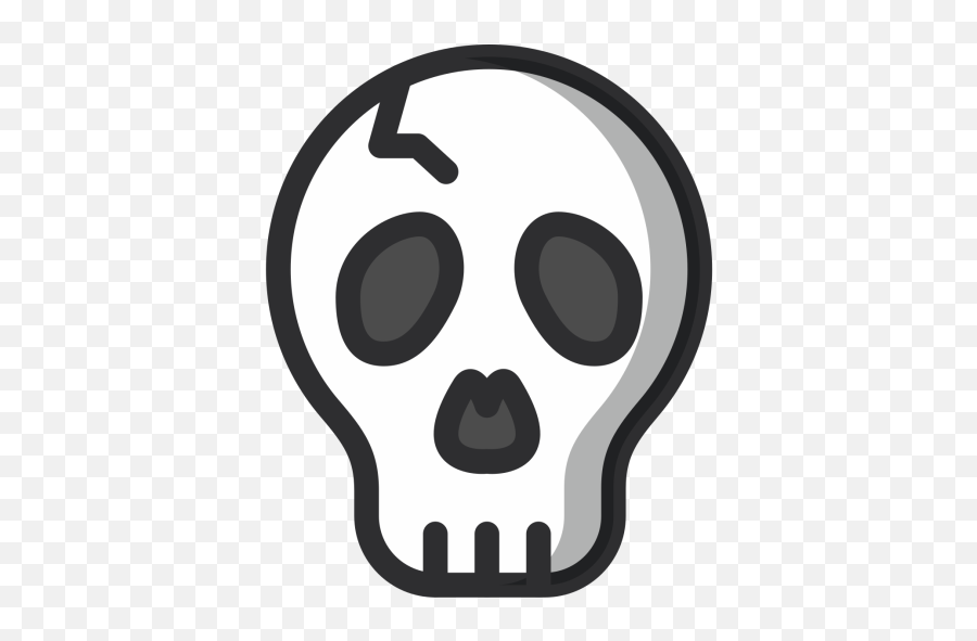 Free Skull Bone Evil Halloween Scary Icon Of Colored - Scary Icon Png,Free Skull Icon