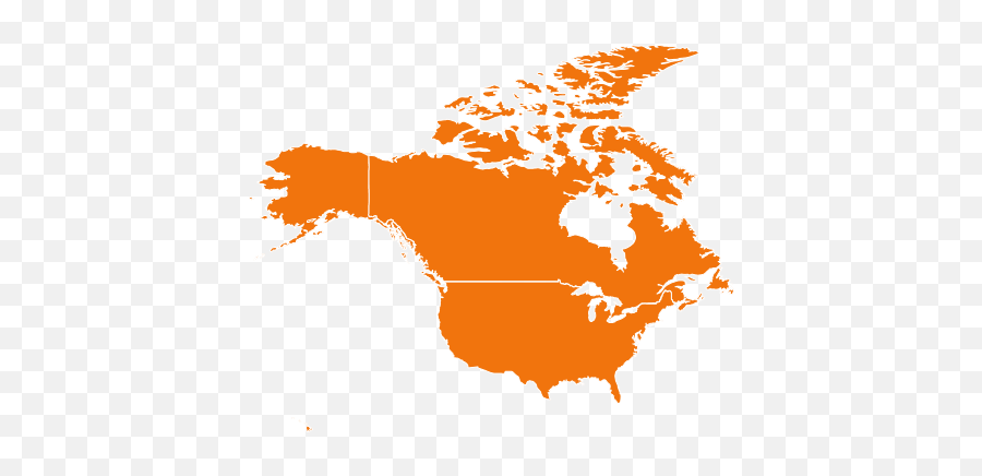 North America Without Mexico Png Image - Flight Path From Calgary To Hawaii,Mexico Map Icon