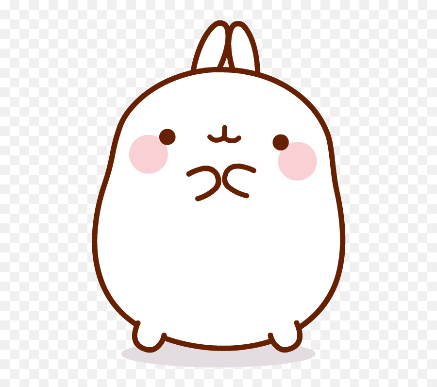 Via Giphy Love Stickers Molang - Transparent Cute Gif Png,Molang Png