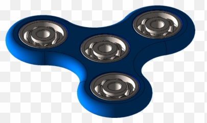 Fidget Spinner 3d Cad Model Library Grabcad - Solid png