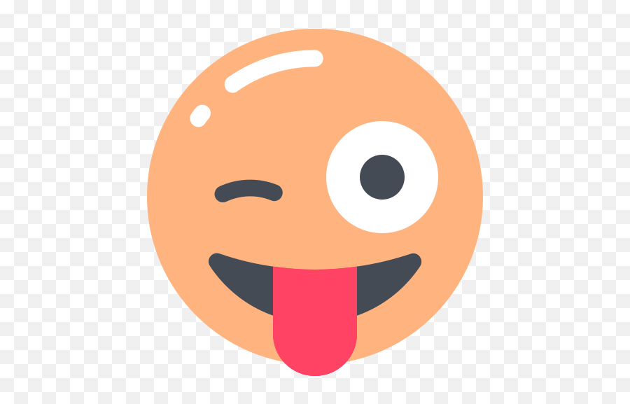 Winking Face Tongue Emoji Free Icon - Iconiconscom Wide Grin Png,Nextdoor Icon