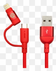 Premium Aluminum Lightning Du - Cable png
