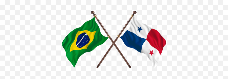 Brazil Versus Panama Two Flags - Flag Png,Panama Flag Icon