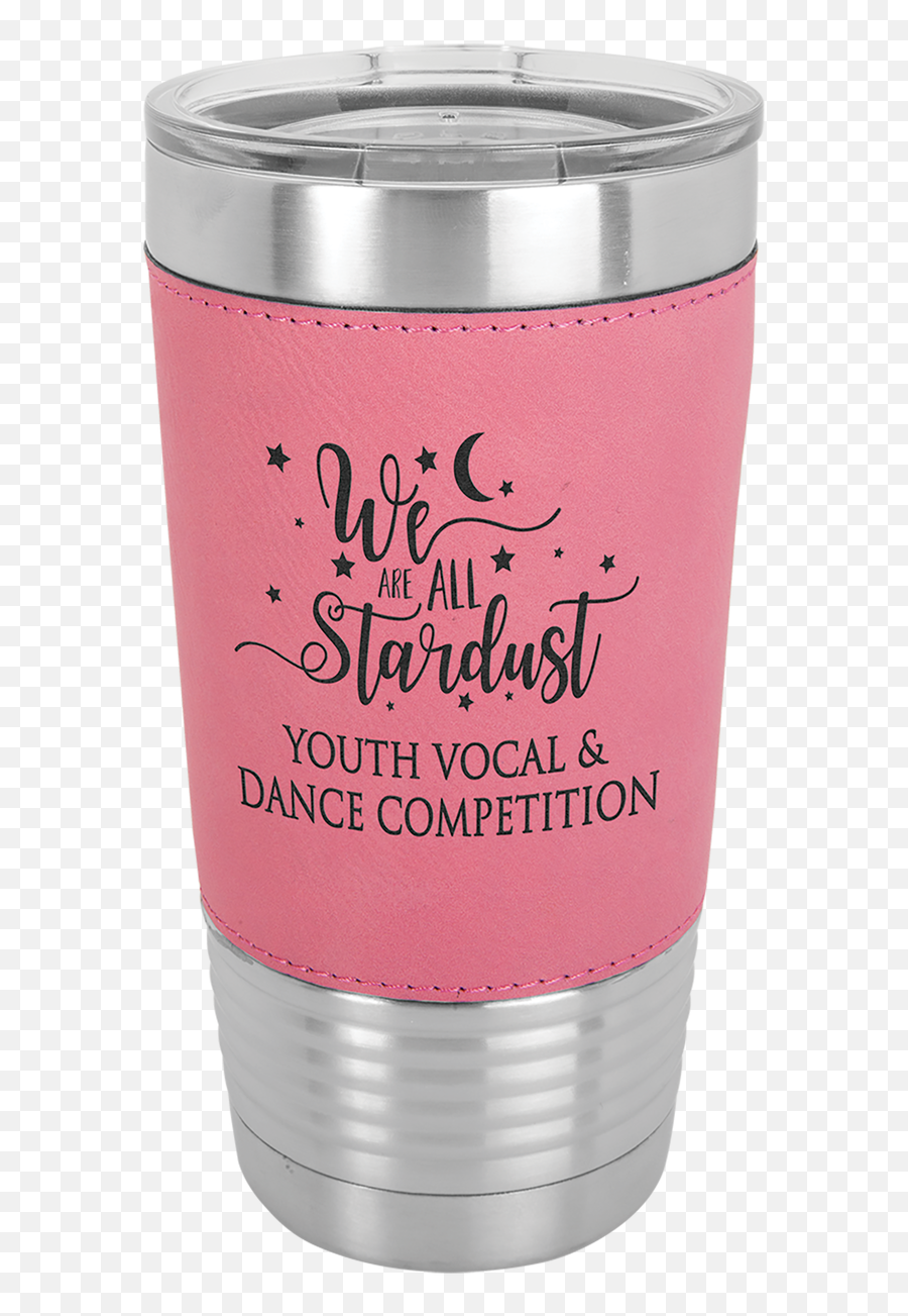 Stainless Steel Tumbler 20 Oz Pink Leatherette Wrap - Engraving Png,Tc Icon 243
