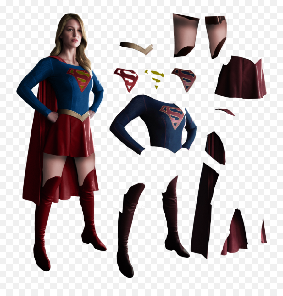 Superman Supergirl The Cw - Super Girl Full Body Png,Supergirl Png