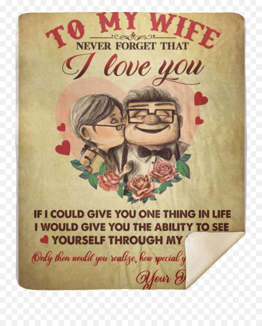 To My Wife Never Forget That I Love You Blanket - New Cubebik Happy Png,50x60 Icon
