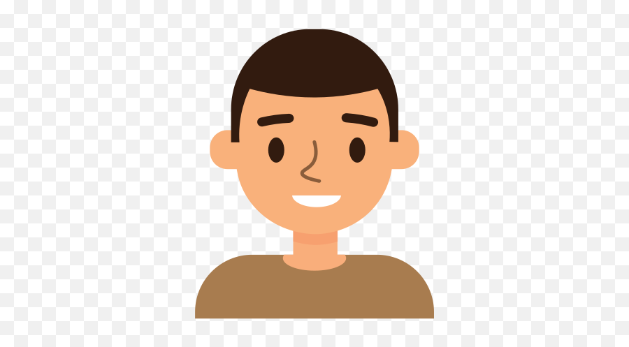 Avatar Face Man Boy Male Profile Smiley Happy People Png Flat Icon
