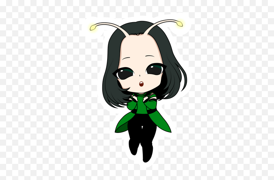 Marvel Chibi Mantis Sticker - Sticker Mania Png,Scarlet (icon Comics)