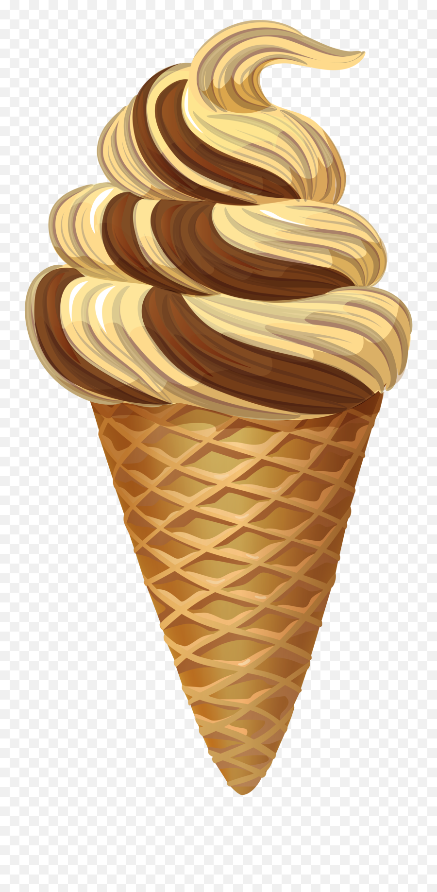 Icecream Clipart Transparent Background - Con Ice Cream Png,Ice Cream Transparent