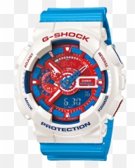 Ga - 110AC7A Casio GA110AC7A Red White and Blue Shock Ga 110ac png