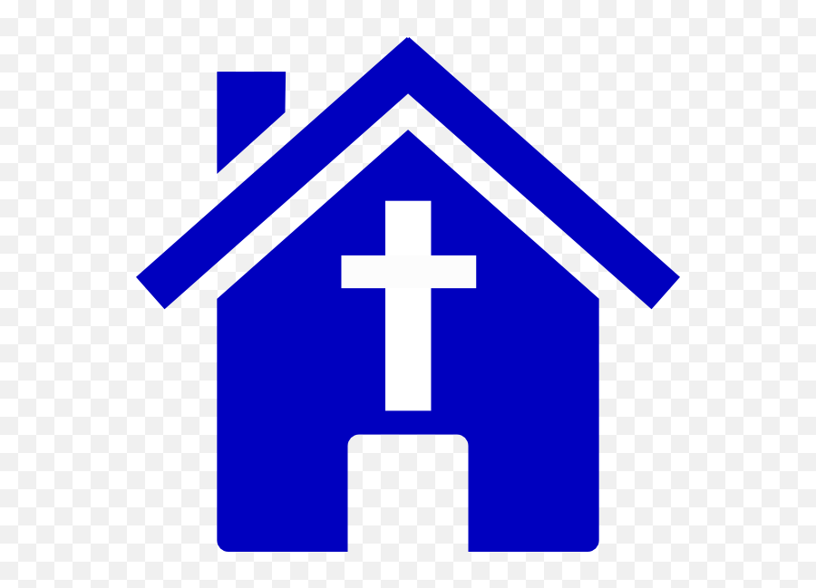 Church Clipart Online - Clip Art Blue House Png,Church Clipart Png