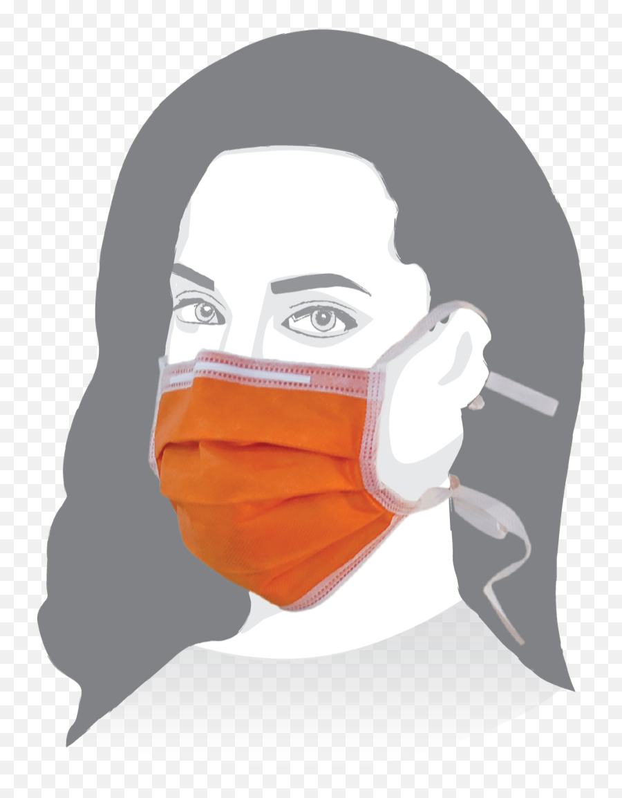 Surgical Mask Png - Colour Orange Code 2066 U0026 Face Orange Colour Face Mask,Phantom Of The Opera Mask Png