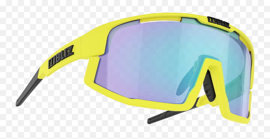 Bliz Vision Yellow Frame Smoke With Blue Multi Lens - Bliz Vision Yellow Png,Yellow Smoke Png