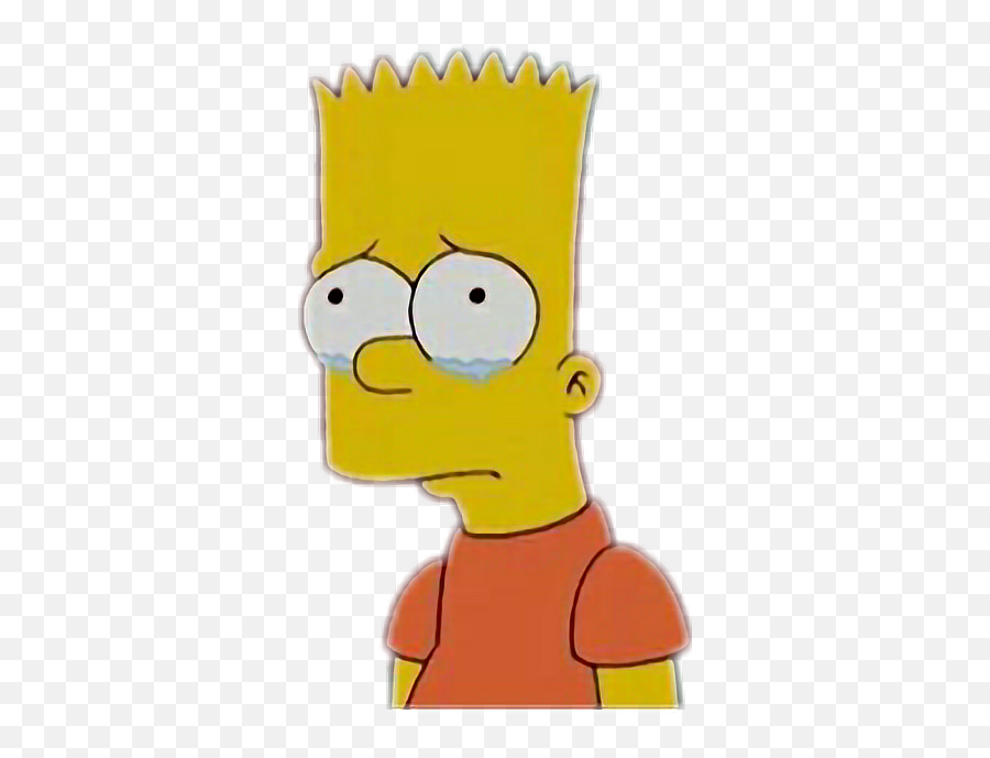 Download Bart Simpsons Sad Thesimpsons Tumblr - Crying Sad Teens With Happy Face Png,Bart Simpson Transparent